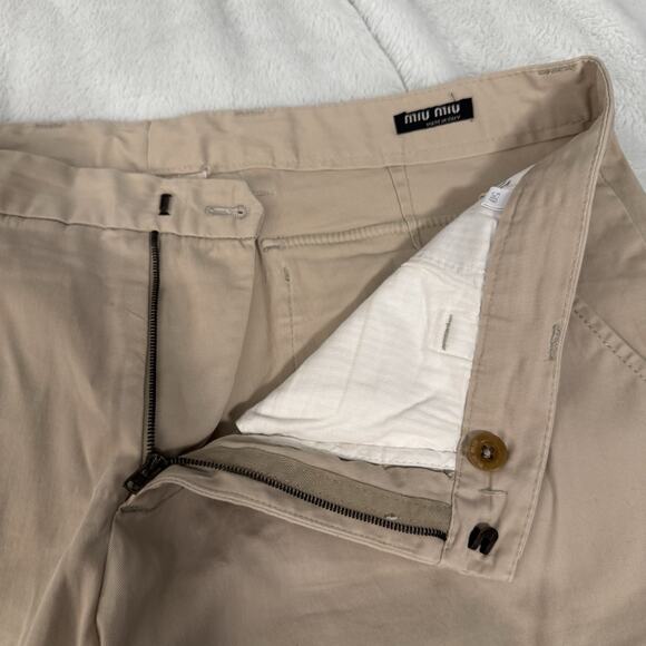 Miu Miu Cropped Khaki Pants Men’s 50 EU - Picture 3 of 9